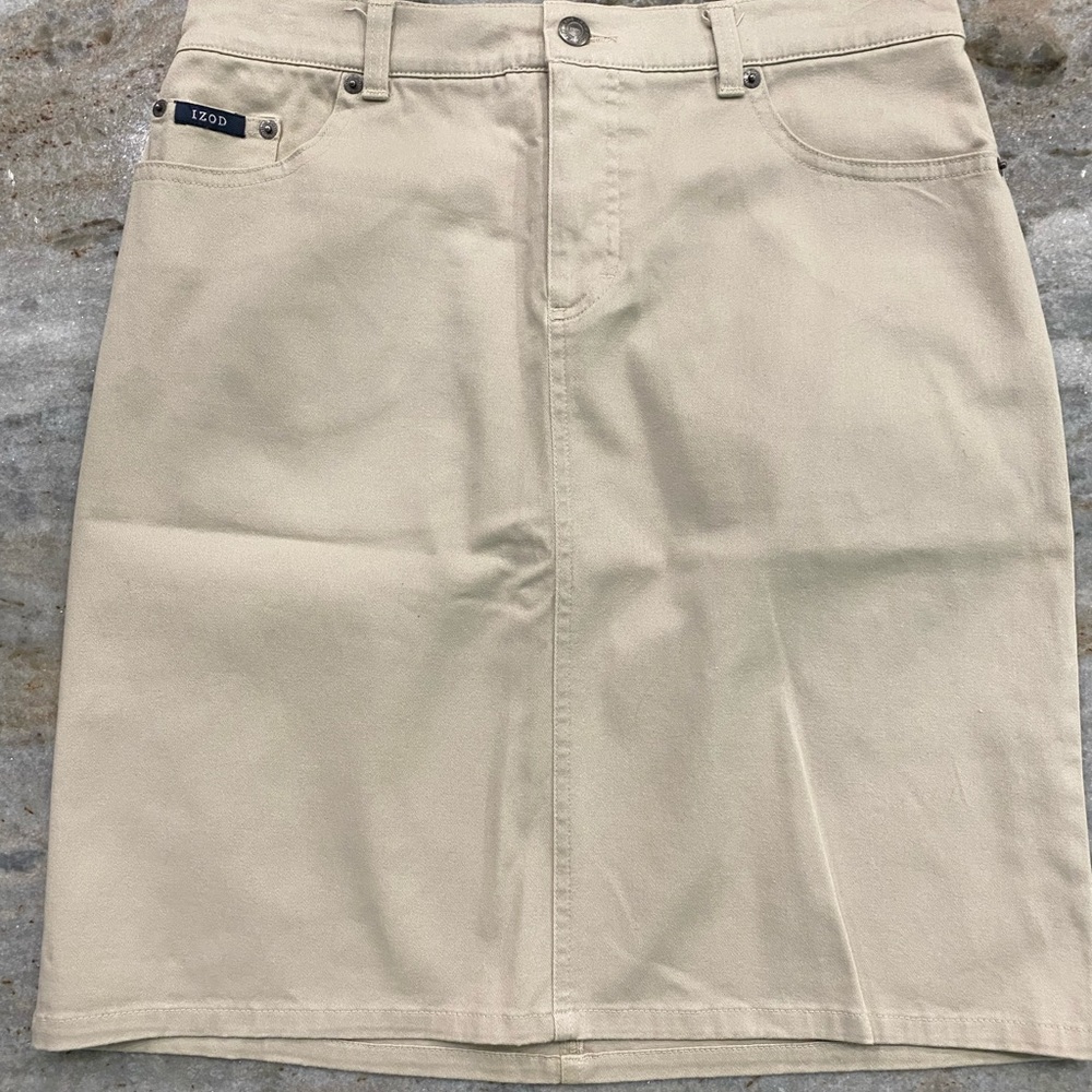 New-Khaki skirt